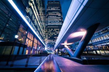 City scape at night