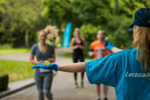 Notpla's edible liquid capsules handed out to London Marathon runners.