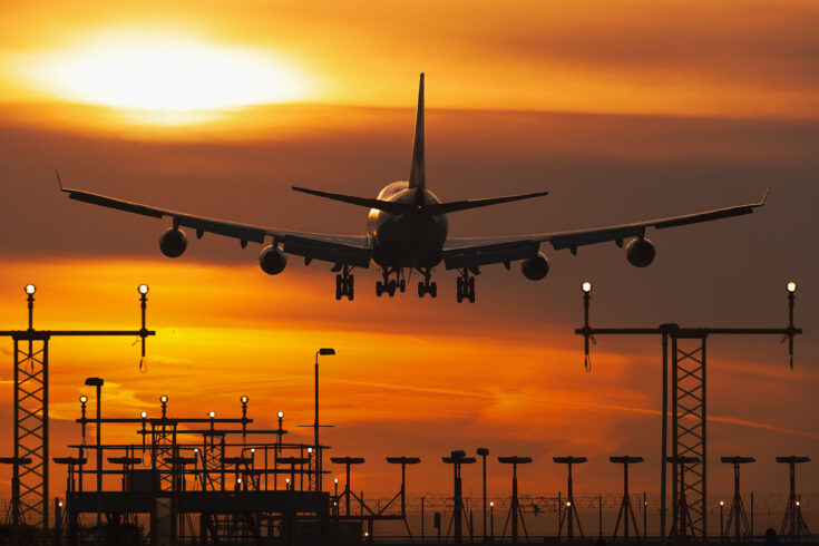 Sun rise at Heathrow