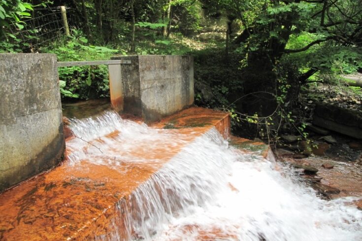 Mine water discharge