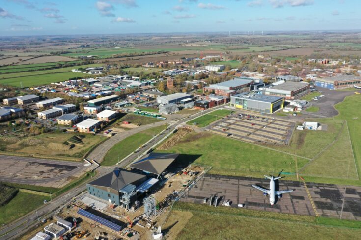 DARTeC and Cranfield University campus from above