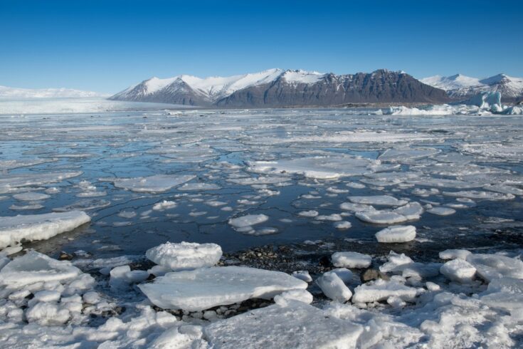 Melting sea ice