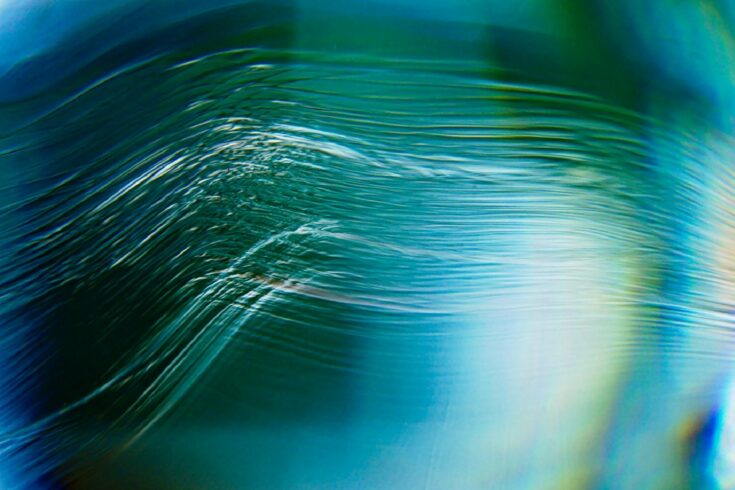 Stock abstract blue wave