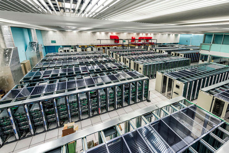 A view of the Vast Computing Centre on CERN’s main site.