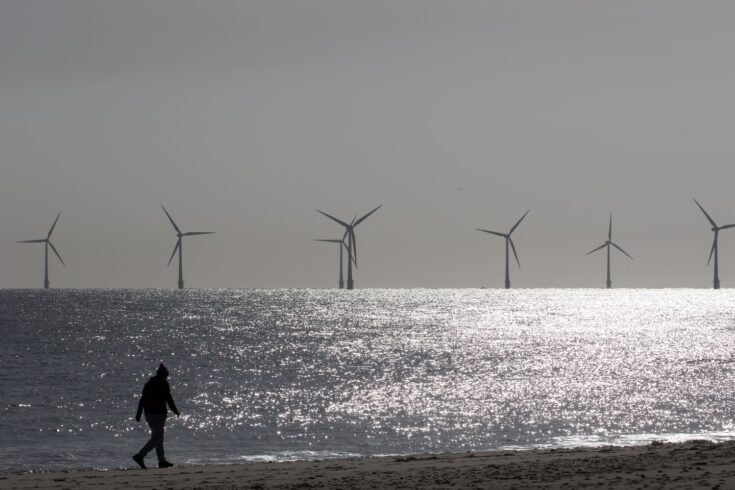 offshore wind farm turbines