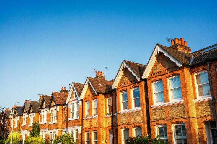 Terraced Victorian houses in London