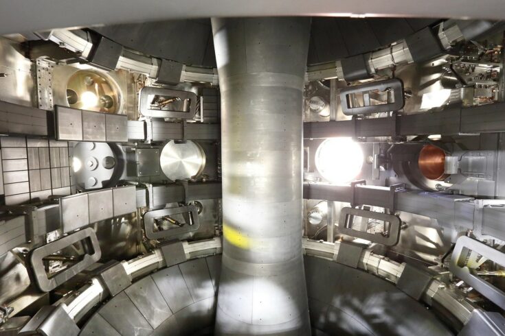 Interior of the MAST Upgrade tokamak - copyright UKAEA