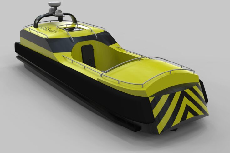Semi-autonomous unmanned rescue vessels