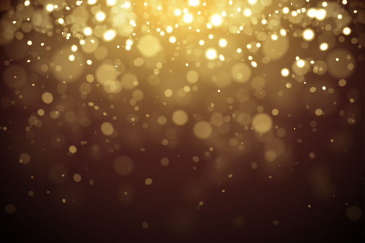 Golden shiny sparkling glittering background vector illustration