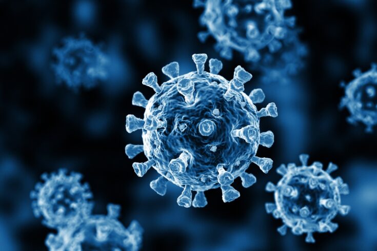 Coronavirus COVID-19 3D render