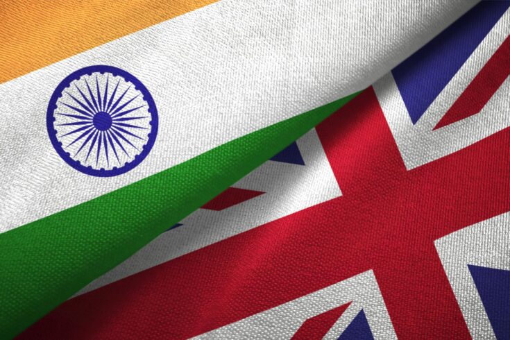 Flags of India and the UK