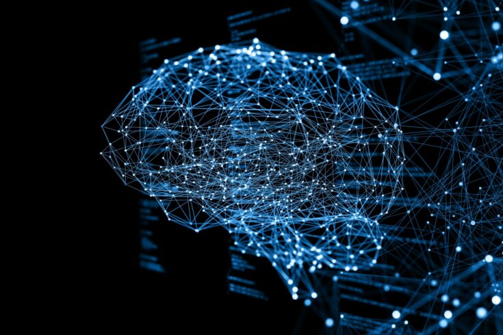 Abstract image of brain networks, artificial intelligence
