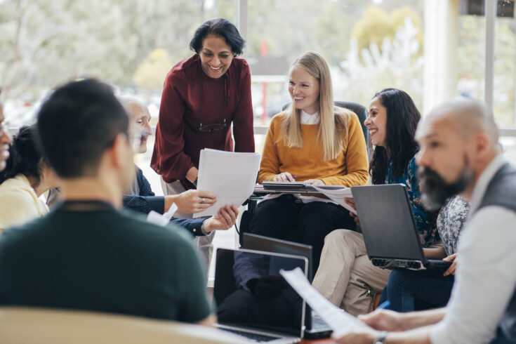 Diverse Group in a Successful Business Meeting