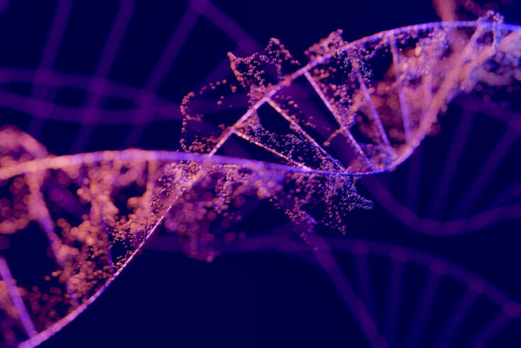 DNA complex spiral structure