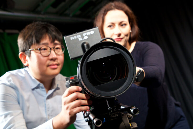 South West Lab Studio, RED Camera with Aaron Zhang and Angeliki Katsenou.