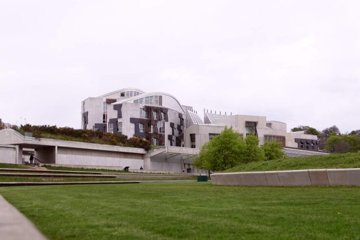 External view of the Scottish Parliament