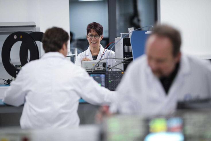 Scientists working in a laboratory