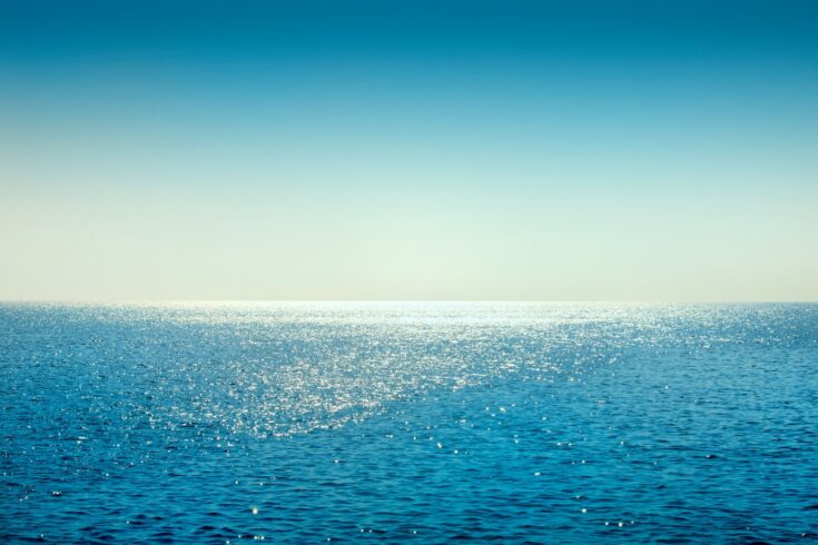 Calm sea on a sunny day