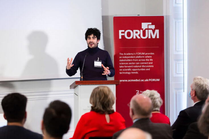 A speaker at the 2021 Academy of Medical Sciences’ FORUM, Sir Colin Dollery lecture.