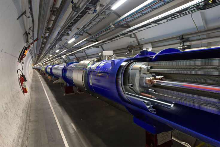 3D cut of the LHC dipole.