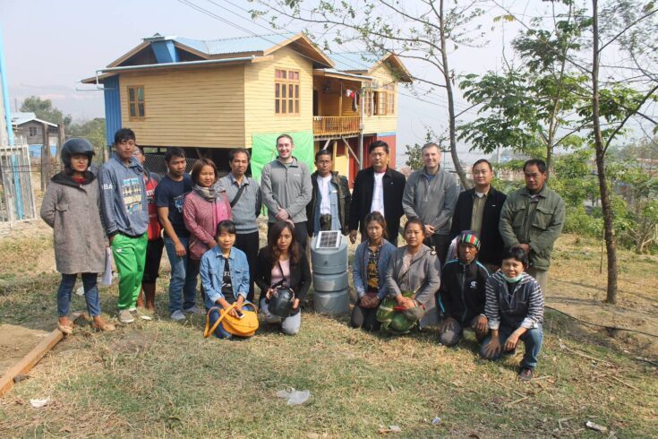 Local volunteers at CSS trial site in Hakha, Myanmar