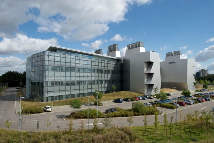 Exterior of the MRC Laboratory of Molecular Biology building