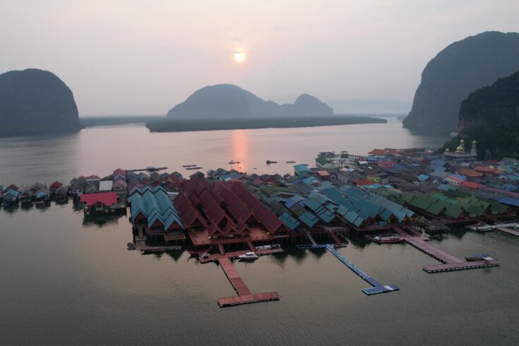 Scenic view of the remote village of Koh Panyee, Thailand