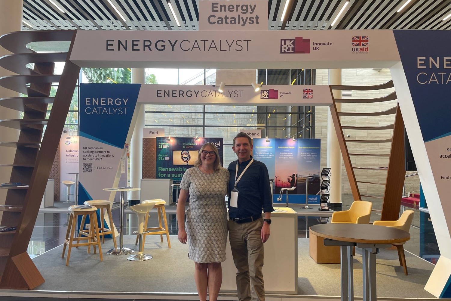 Ian Meikle and Alice Goodbrook at the Energy Catalyst