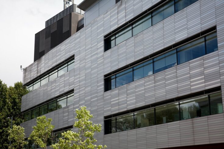 Exterior of a modern science laboratory building