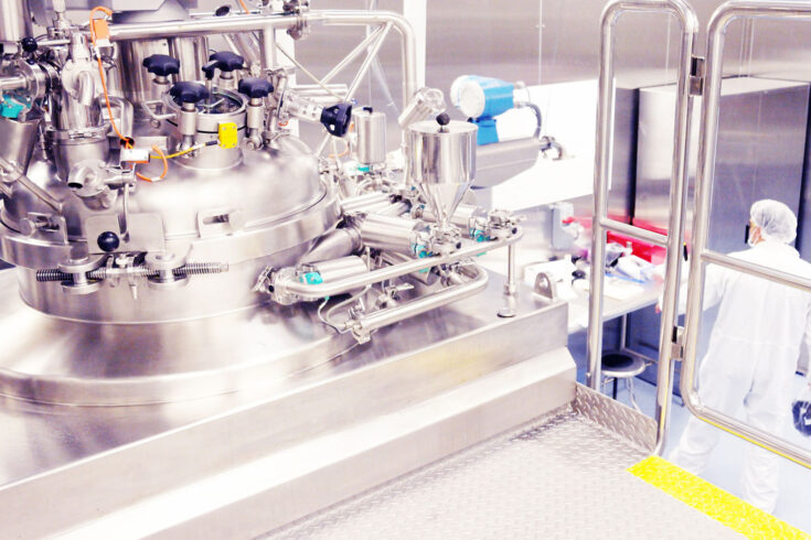 Pharmaceutical manufacturing equipment.