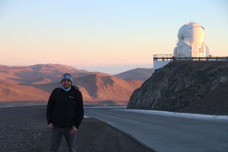 UK Astronomy Technology Centre instrument scientist William Taylor at the Very Large Telescope in Chile