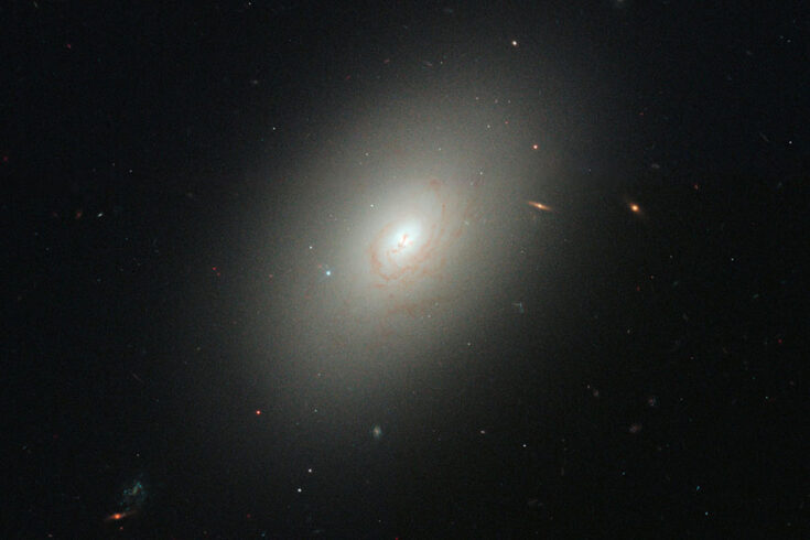An image of NGC 4150. This elliptical galaxy is 45 million light years away in the constellation Coma Berenices.