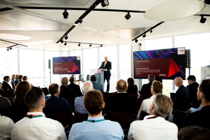 Minister George Freeman speaking at Digital Catapult event