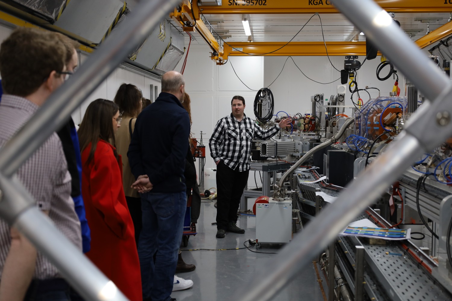 STEM award winners visit the labs at Daresbury