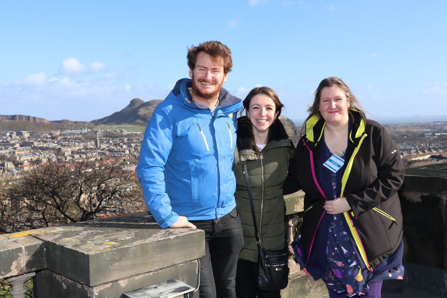 STEM award winners on the roof of the Royal Observatory Edinburgh