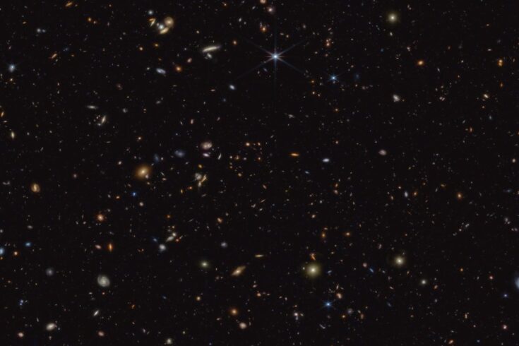 Night sky showing galaxies