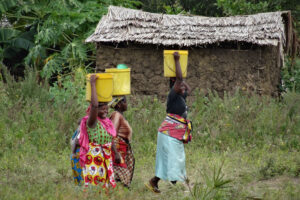 Daily water collection water in Kwale County, Kenya.