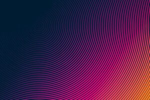 Series of concentric circles over gradient background