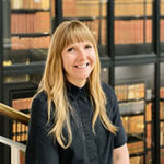 A head shot of Ruth Ahnert, Professor of Literary History and Digital Humanities, Queen Mary University of London.