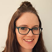 A headshot of Rosie Peacock, Lead Specialist, Innovation Skills, Innovate UK.