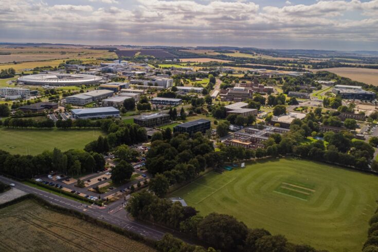 Aerial view of Harwell Science and Innovation Campus