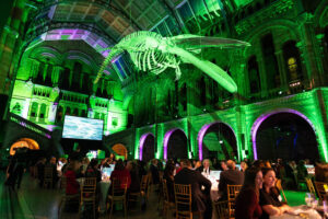 The NERC Impact Awards ceremony in the Hintze Hall at the Natural History Museum, London.