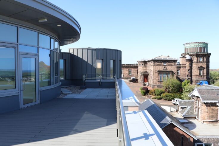 Roof terrace of the Higgs Centre for Innovation