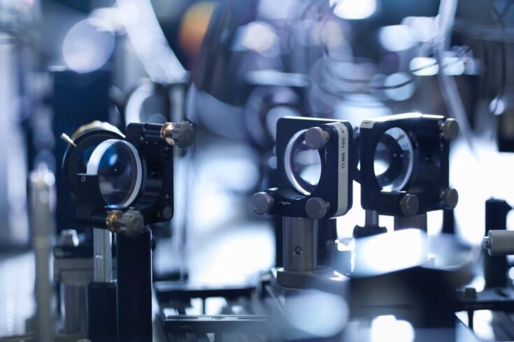 Close up of Artemis laser system at the Central Laser Facility.