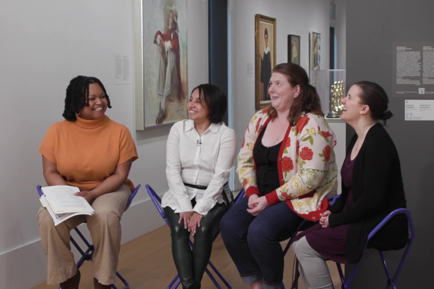 A W-ICAD workshop to create audio-descriptive text for those who are blind and partially blind.