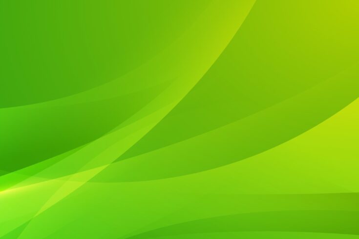 Abstract green wave image