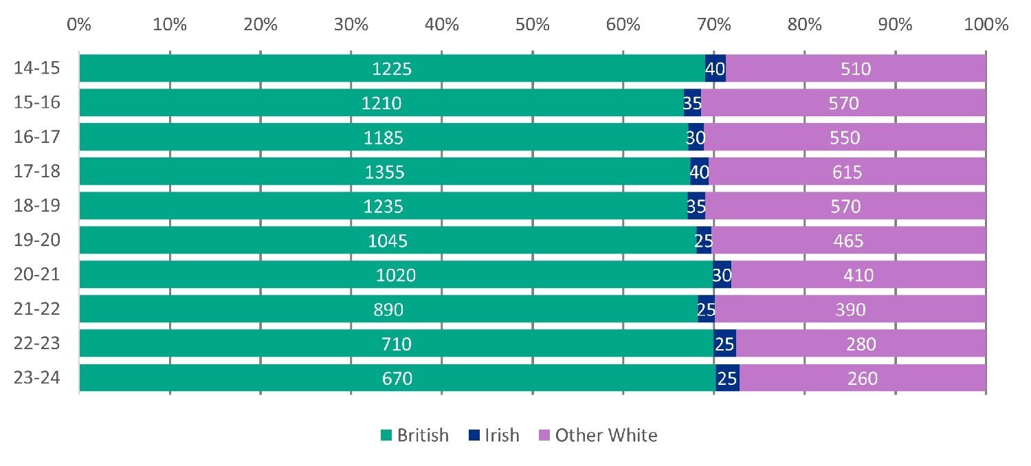 Stacked bar chart