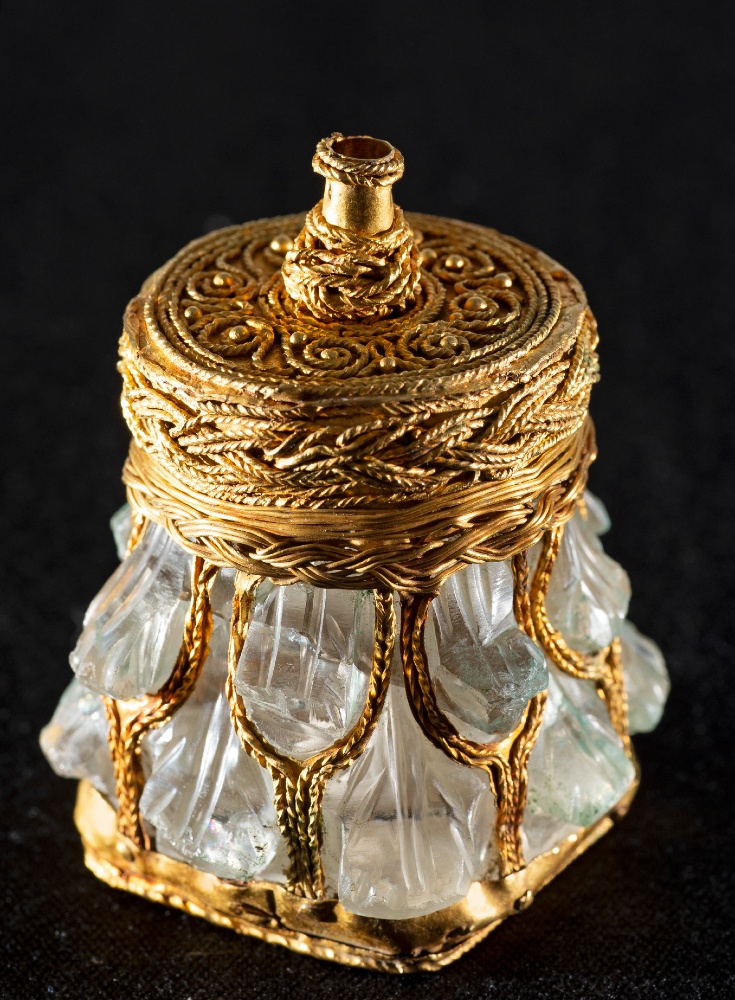 The rock crystal jar from The Galloway Hoard. Credit: Neil Hanna