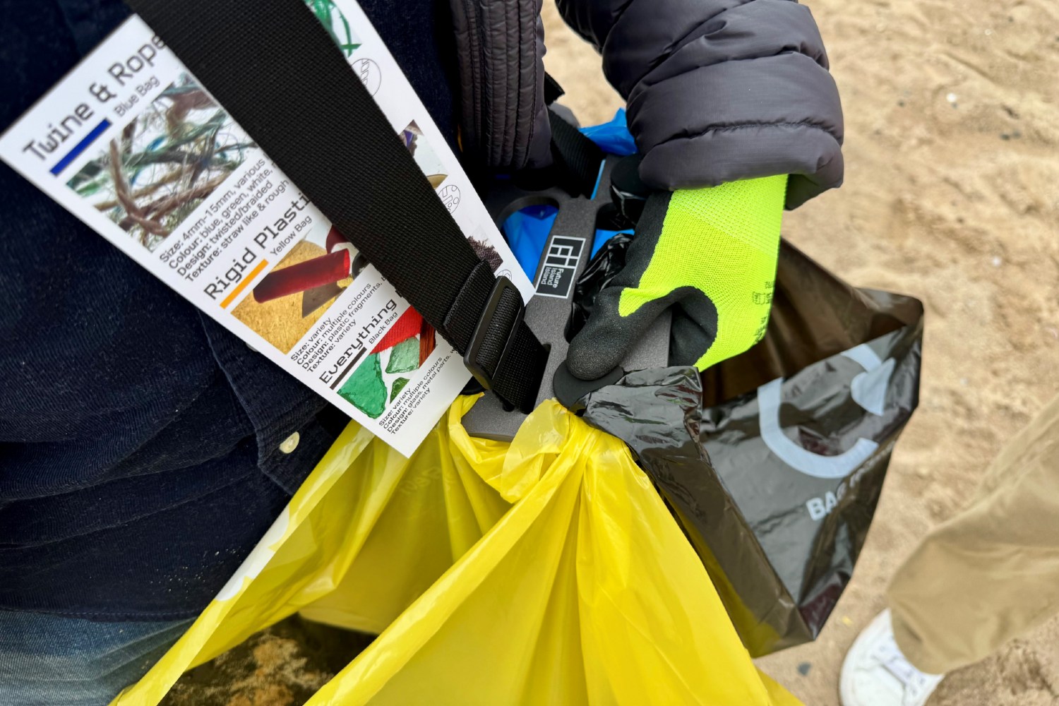 Beach clean 2.0 circular harvesting equipment in use